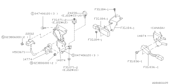 1998 Subaru Outback Emission Control - EGR Diagram 3