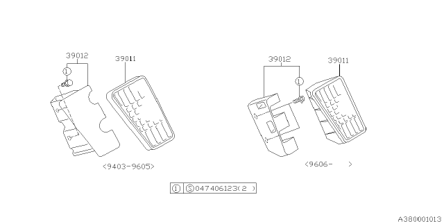 1995 Subaru Legacy Foot Rest Diagram