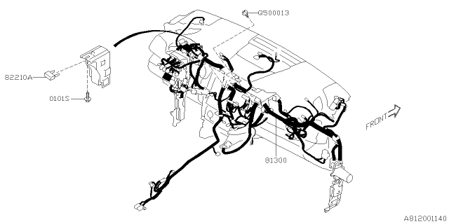 2020 Subaru Forester Wiring Harness - Instrument Panel Diagram