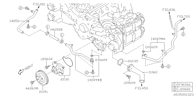 2019 Subaru Forester Water Pump Diagram