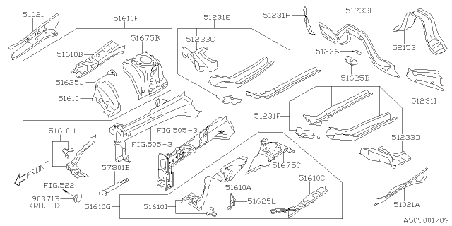 2019 Subaru Forester Body Panel Diagram 11