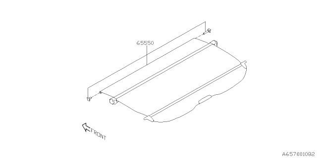 2020 Subaru Forester Tonneau Cover Diagram