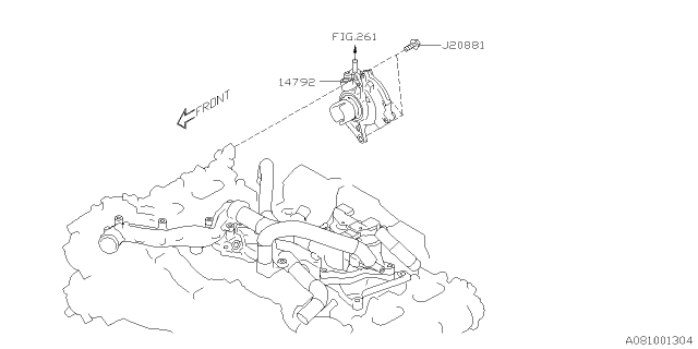 2021 Subaru Forester Emission Control - EGR Diagram 2