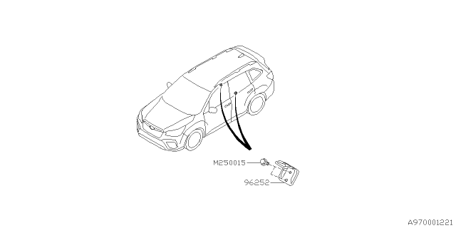 2021 Subaru Forester Tool Kit & Jack Diagram 1