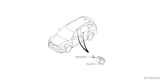 2020 Subaru Forester Plate ANCH LWR Cp Diagram for 96252SJ000