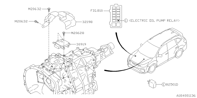 2020 Subaru Forester Unit-At Control Diagram for 30919AG021