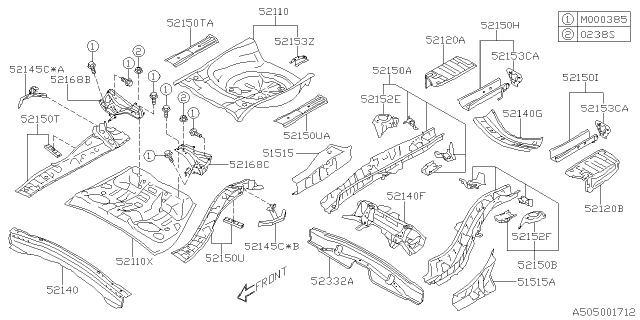 2019 Subaru Forester Body Panel Diagram 4