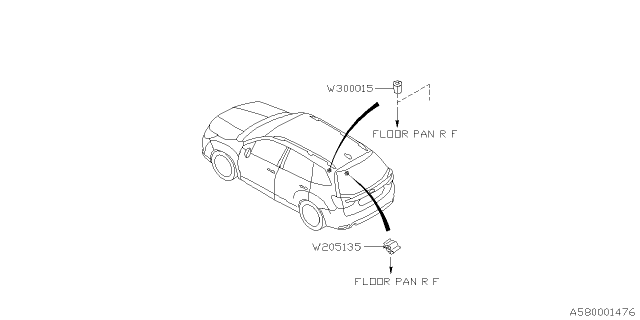 2021 Subaru Forester Key Kit & Key Lock Diagram 1