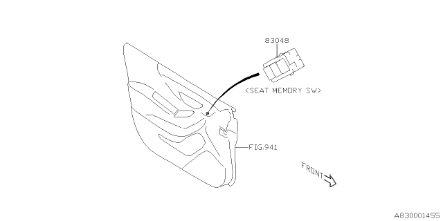 2019 Subaru Forester Switch Ay Seat Mem Diagram for 83048SJ010