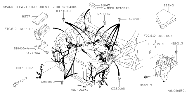 2021 Subaru Forester Wiring HARN Ctr Diagram for 81480SJ060