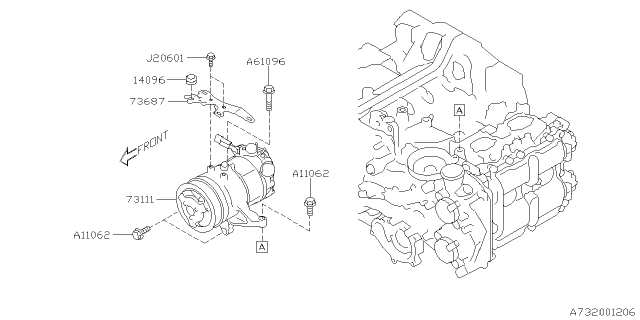 2021 Subaru Forester Compressor Diagram