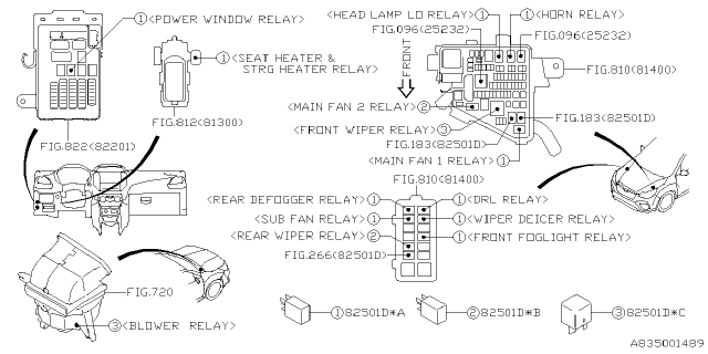 2021 Subaru Forester Electrical Parts - Body Diagram 3