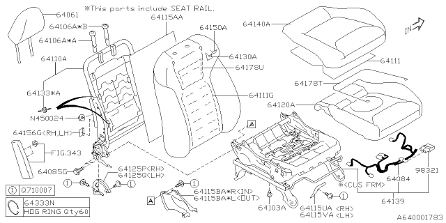 2021 Subaru Forester Front Seat Diagram 4