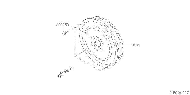 2019 Subaru Forester Torque Converter & Converter Case Diagram 2