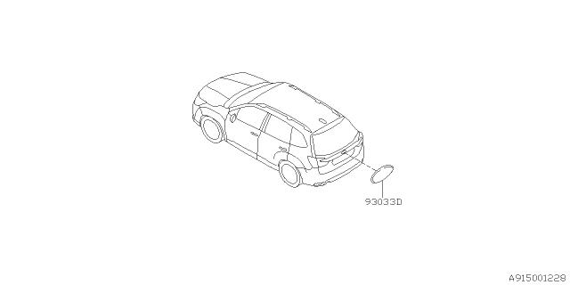 2021 Subaru Forester Molding Diagram 1