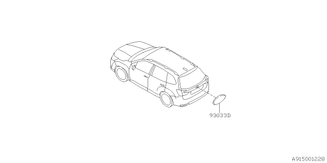 2019 Subaru Forester Molding Diagram 1