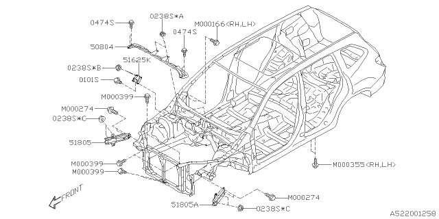 2020 Subaru Forester Panel Bhd F Cp Diagram for 50814SJ000