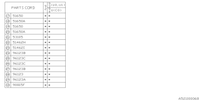 1993 Subaru SVX Side Body Inner Diagram 2