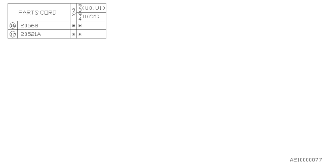 1992 Subaru SVX Front Shock Absorber Diagram 2