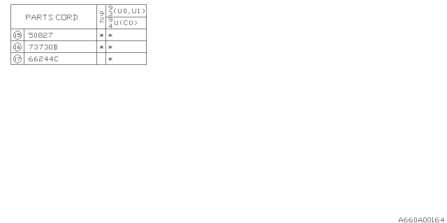 1993 Subaru SVX Cap Diagram for 66084PA040