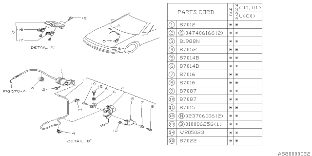 1993 Subaru SVX Cruise Control Equipment Diagram 1