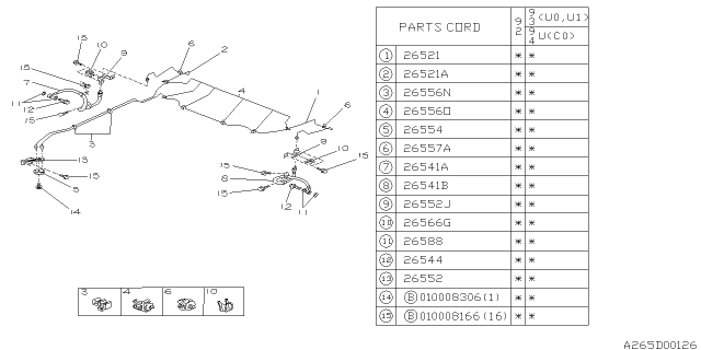 1992 Subaru SVX Brake Piping Diagram 4