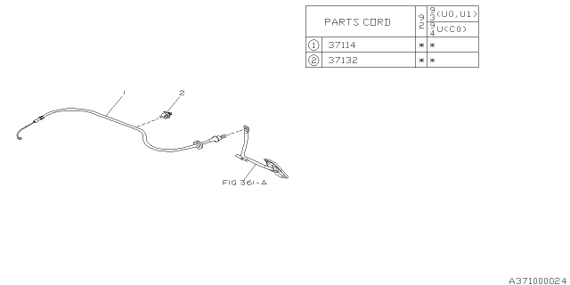 1993 Subaru SVX Accel Cable Diagram