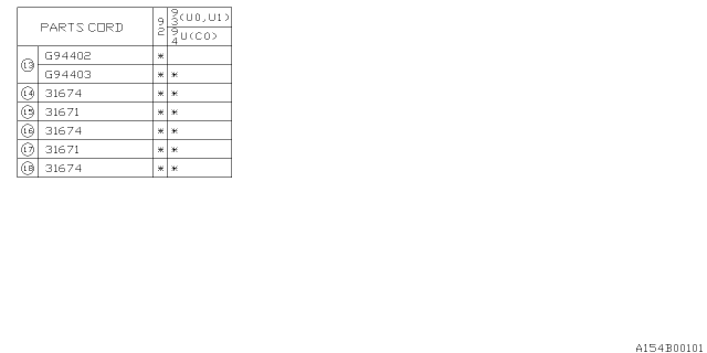 1992 Subaru SVX Automatic Transmission Case Diagram 2