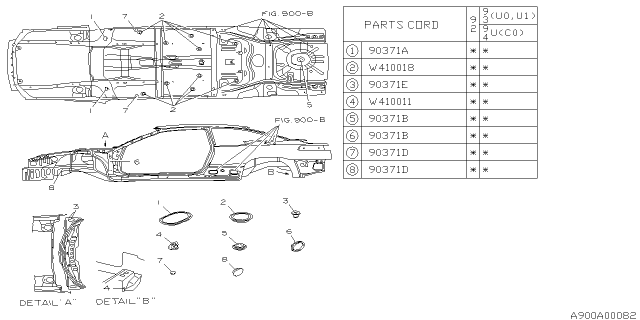 1993 Subaru SVX Plug Diagram 3