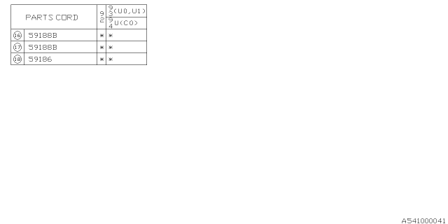 1992 Subaru SVX Mudguard Diagram 2