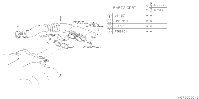 1993 Subaru SVX Air Duct Diagram