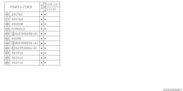 1992 Subaru SVX Rear Suspension Diagram 4