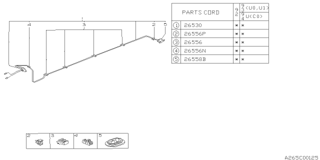 1992 Subaru SVX Brake Piping Diagram 1