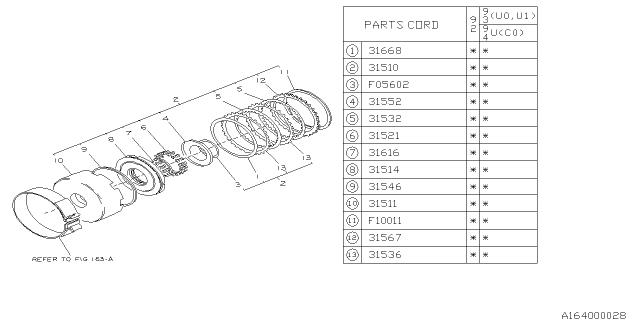 1992 Subaru SVX Reverse Clutch Diagram