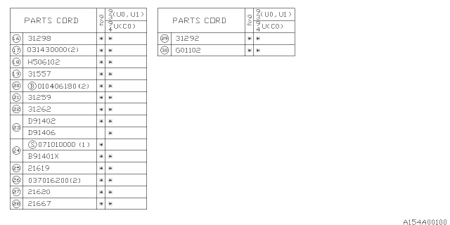 1992 Subaru SVX Automatic Transmission Case Diagram 4