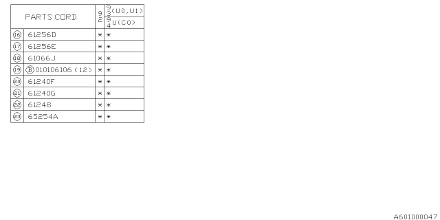 1993 Subaru SVX Front Door Parts - Glass & Regulator Diagram 2