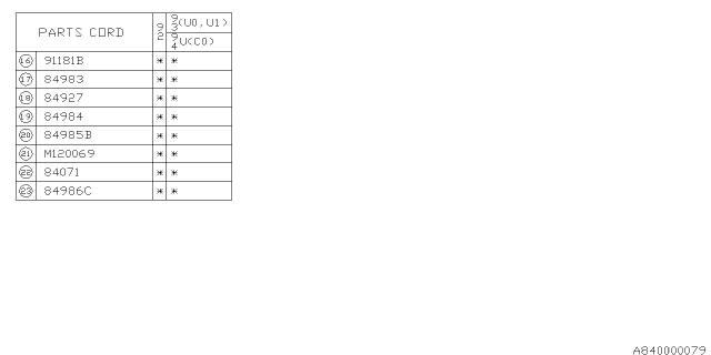 1992 Subaru SVX Head Lamp Diagram 2