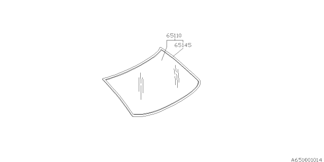 1997 Subaru SVX Rear Window Diagram