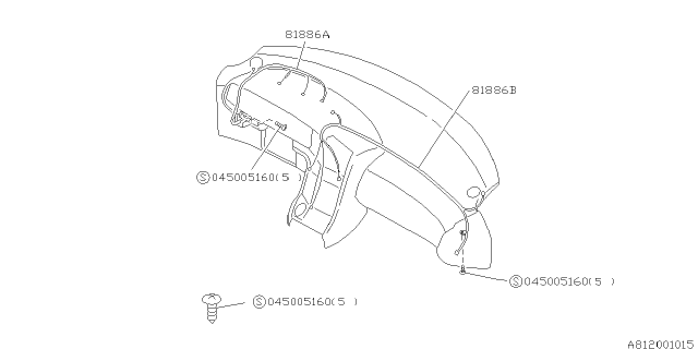 1994 Subaru SVX Cord Diagram for 81300PA300