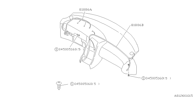 1994 Subaru SVX Wiring Harness - Instrument Panel Diagram