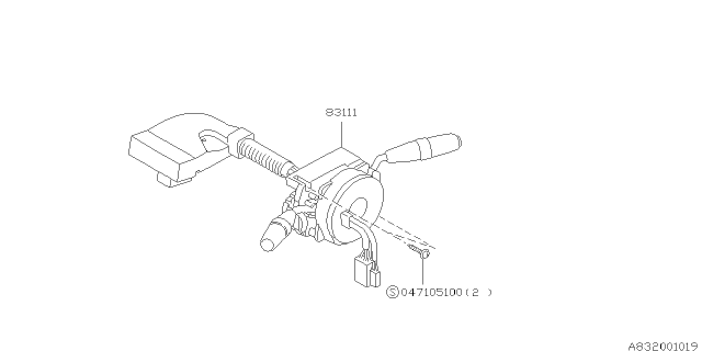 1994 Subaru SVX Switch - Combination Diagram