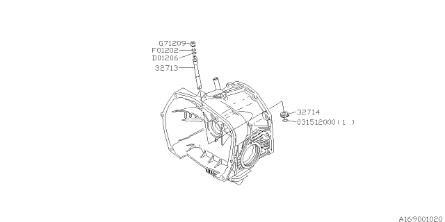1995 Subaru SVX Automatic Transmission Speedometer Gear Diagram