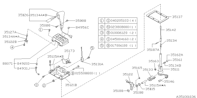 1995 Subaru SVX Indicator Assembly Diagram for 88071PA030DO