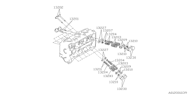 1995 Subaru SVX Valve Mechanism Diagram