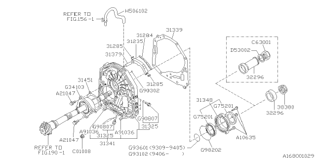 1994 Subaru SVX Automatic Transmission Oil Pump Diagram 2