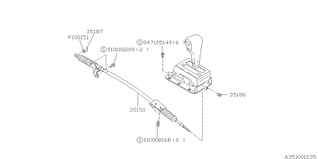 1994 Subaru SVX Selector System Diagram 2