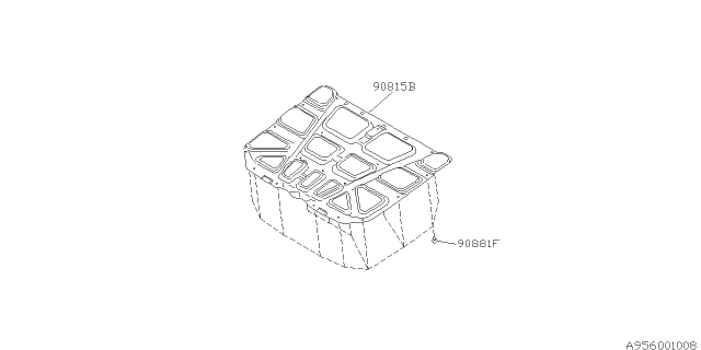 1997 Subaru SVX Hood Insulator Diagram