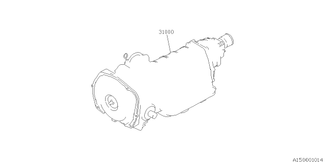 1994 Subaru SVX Trans AY/TA102AM1AA Diagram for 31000AB870