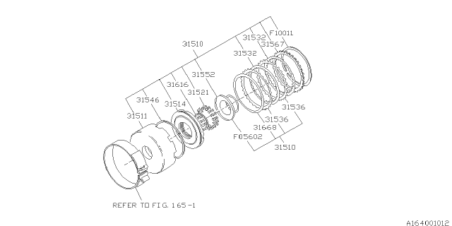 1995 Subaru SVX Reverse Clutch Diagram