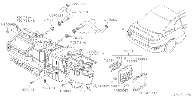 1994 Subaru SVX Heater System Diagram